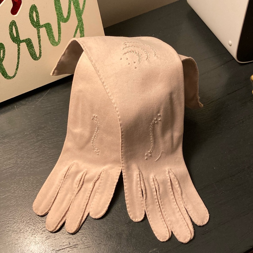 Long Vintage Evening Gloves